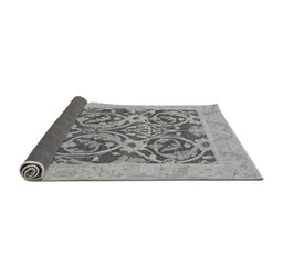Sideview of Abstract Gray Modern Rug, abs1209gry