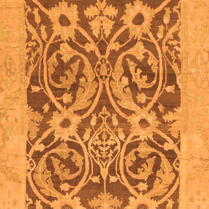 Machine Washable Abstract Orange Modern Area Rugs, wshabs1209org