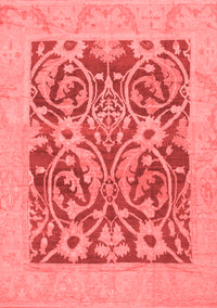 Abstract Red Modern Rug, abs1209red