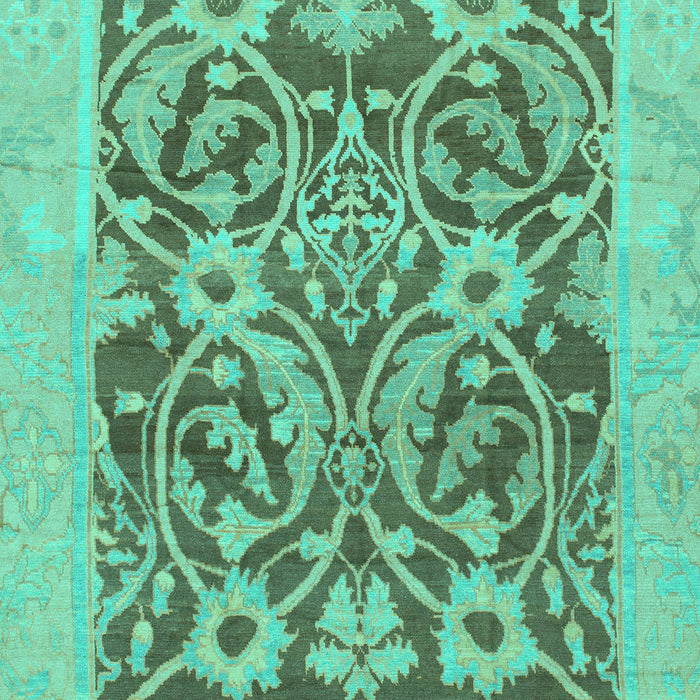 Machine Washable Abstract Turquoise Modern Area Rugs, wshabs1209turq