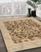 Abstract Brown Modern Rug in Family Room, abs1209