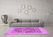 Machine Washable Abstract Purple Modern Area Rugs in a Living Room, wshabs1209pur