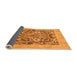 Sideview of Abstract Orange Modern Rug, abs1209org