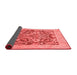 Abstract Red Modern Area Rugs