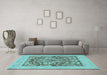 Machine Washable Abstract Light Blue Modern Rug in a Living Room, wshabs1209lblu