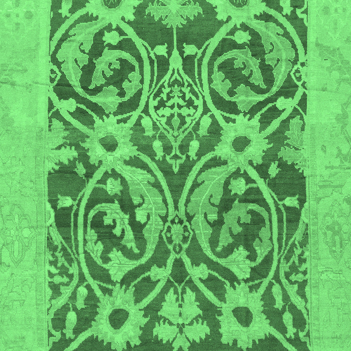 Machine Washable Abstract Emerald Green Modern Area Rugs, wshabs1209emgrn