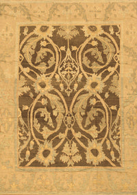 Abstract Brown Modern Rug, abs1209brn