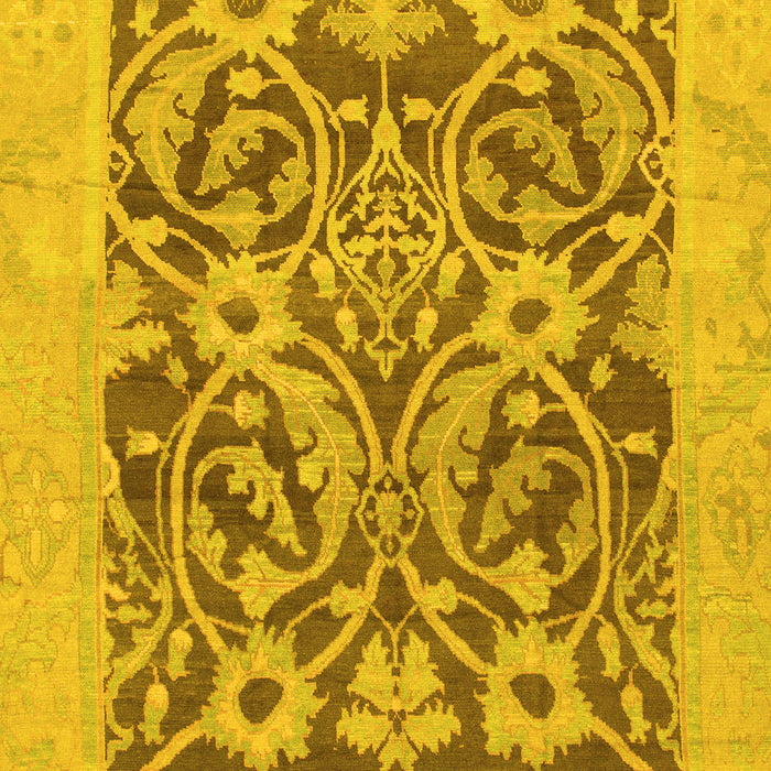 Machine Washable Abstract Yellow Modern Rug, wshabs1209yw
