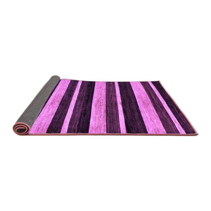Sideview of Abstract Purple Modern Rug, abs120pur