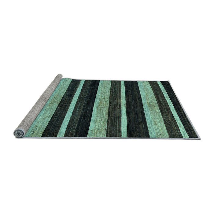 Sideview of Machine Washable Abstract Light Blue Modern Rug, wshabs120lblu