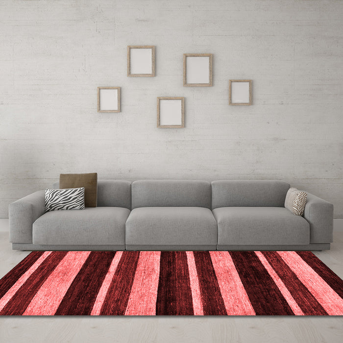 Modern Red Washable Rugs