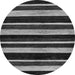 Round Machine Washable Abstract Gray Modern Rug, wshabs120gry