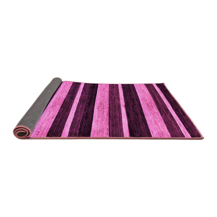 Sideview of Abstract Pink Modern Rug, abs120pnk