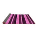 Sideview of Abstract Pink Modern Rug, abs120pnk