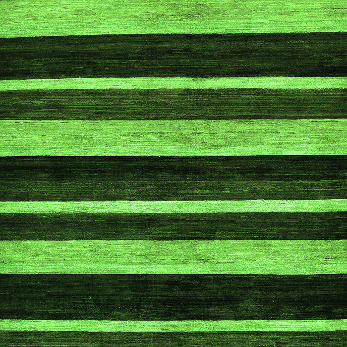 Machine Washable Abstract Green Modern Area Rugs, wshabs120grn