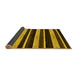 Sideview of Abstract Yellow Modern Rug, abs120yw