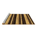 Sideview of Machine Washable Abstract Brown Modern Rug, wshabs120brn