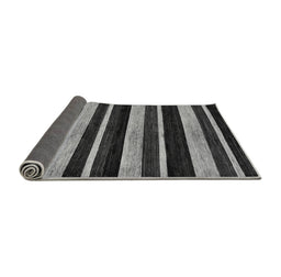 Sideview of Abstract Gray Modern Rug, abs120gry