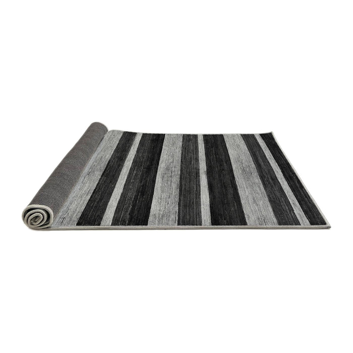 Sideview of Abstract Gray Modern Rug, abs120gry