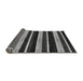 Sideview of Abstract Gray Modern Rug, abs120gry