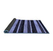 Sideview of Abstract Blue Modern Rug, abs120blu