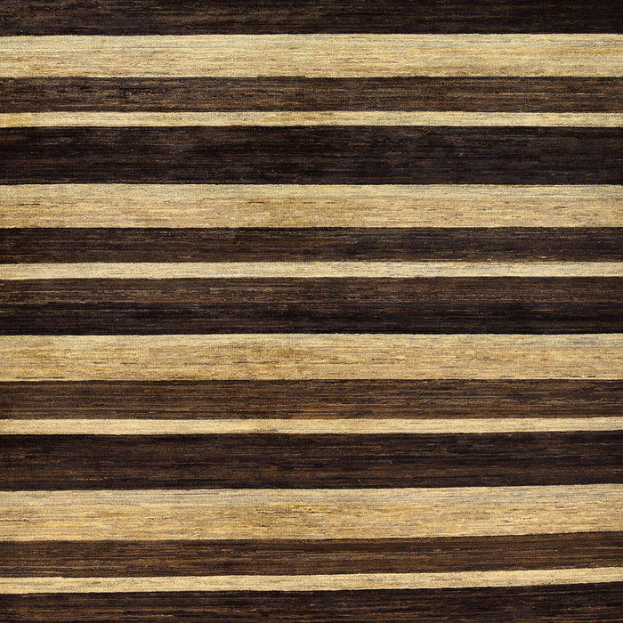 Square Machine Washable Abstract Bronze Brown Rug, wshabs120