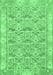 Abstract Emerald Green Modern Rug, abs1210emgrn