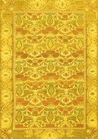 Abstract Yellow Modern Rug, abs1210yw