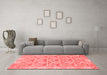 Modern Red Washable Rugs