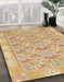 Machine Washable Abstract Orange Rug in a Family Room, wshabs1210