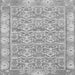 Square Abstract Gray Modern Rug, abs1210gry