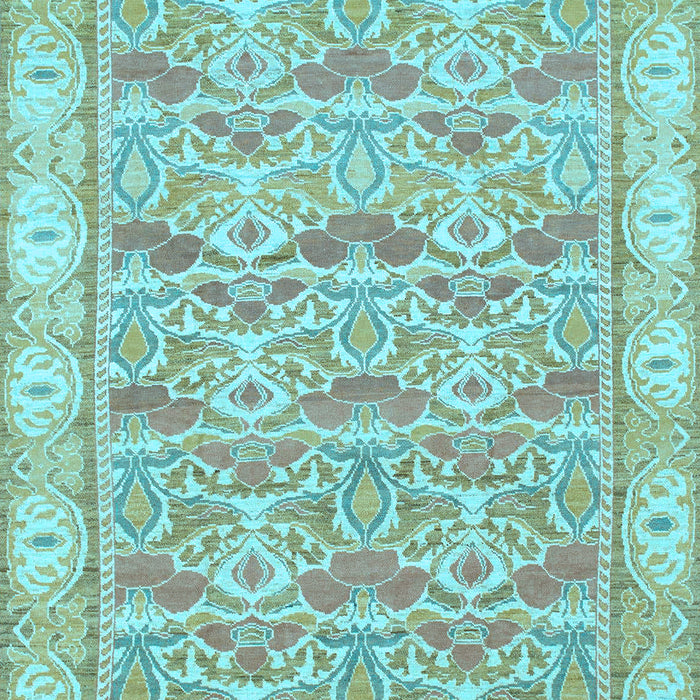 Abstract Light Blue Modern Rug, abs1210lblu