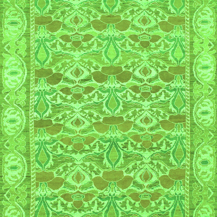 Machine Washable Abstract Green Modern Area Rugs, wshabs1210grn