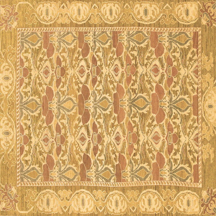 Square Abstract Brown Modern Rug, abs1210brn
