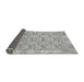 Sideview of Abstract Gray Modern Rug, abs1210gry