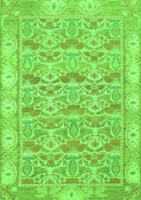 Abstract Green Modern Rug, abs1210grn