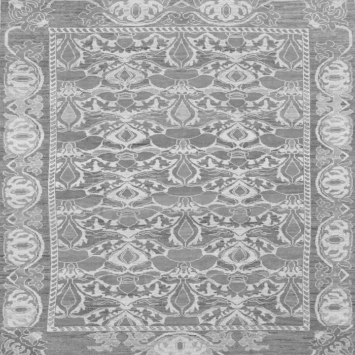 Square Machine Washable Abstract Gray Modern Rug, wshabs1210gry