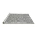 Sideview of Machine Washable Abstract Gray Modern Rug, wshabs1210gry