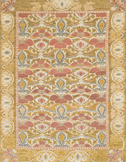 Abstract Orange Modern Rug, abs1210