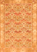 Machine Washable Abstract Orange Modern Area Rugs, wshabs1210org