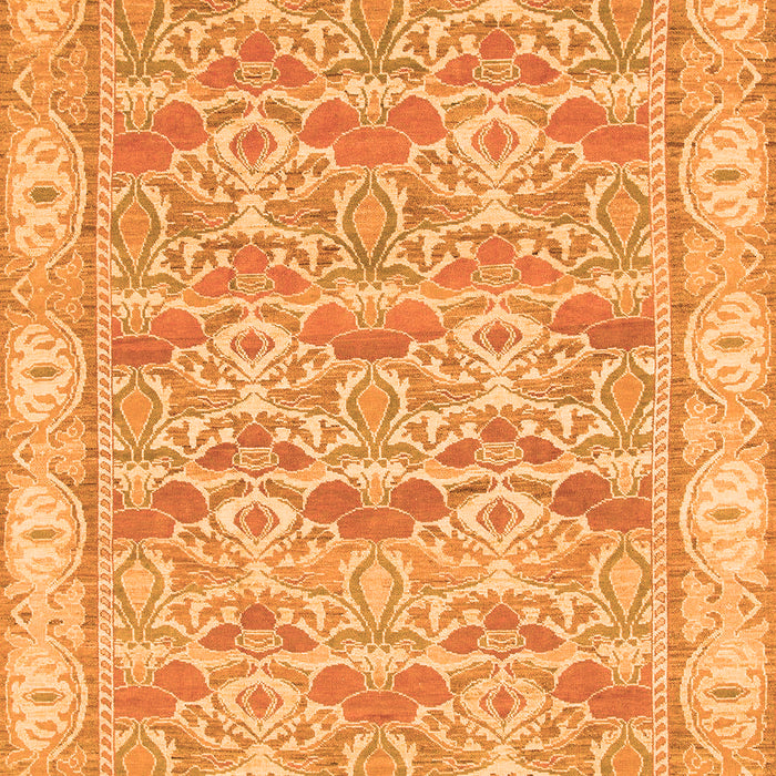 Machine Washable Abstract Orange Modern Area Rugs, wshabs1210org
