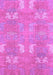 Machine Washable Abstract Purple Modern Area Rugs, wshabs1211pur