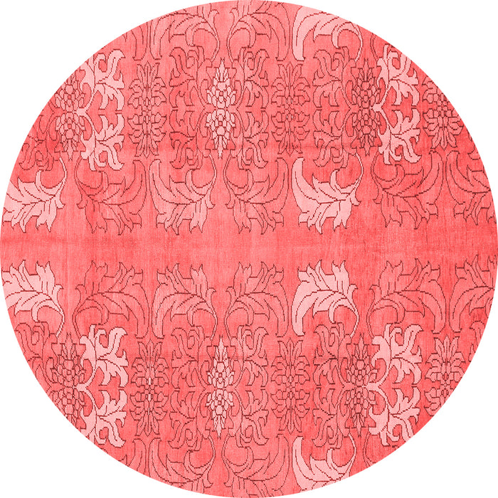 Machine Washable Abstract Red Modern Rug, wshabs1211red
