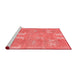 Modern Red Washable Rugs