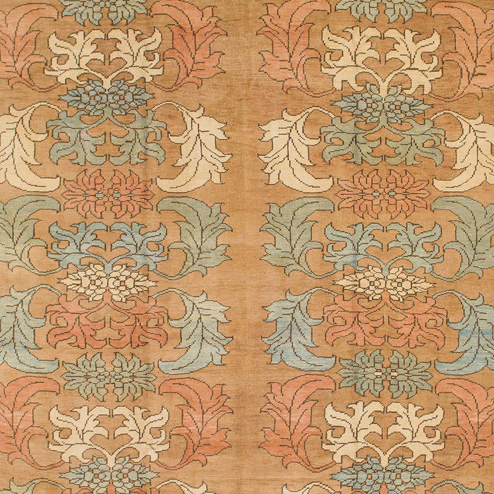 Machine Washable Abstract Orange Rug, wshabs1211