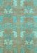 Abstract Light Blue Modern Rug, abs1211lblu