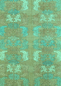 Abstract Turquoise Modern Rug, abs1211turq