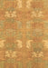 Machine Washable Abstract Brown Modern Rug, wshabs1211brn