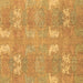 Square Abstract Brown Modern Rug, abs1211brn