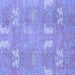 Square Machine Washable Abstract Blue Modern Rug, wshabs1211blu